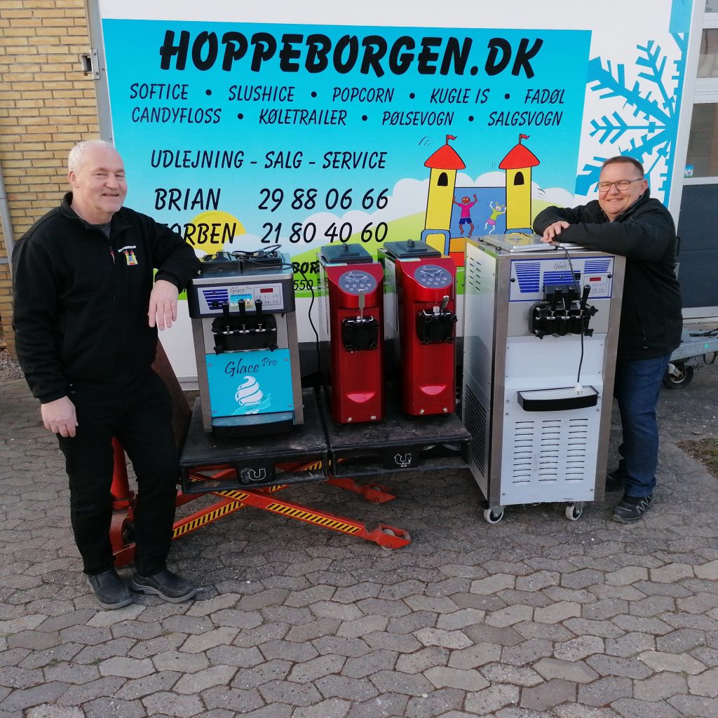 Softicemaskiner og køletrailer fra Hopppeborgen
